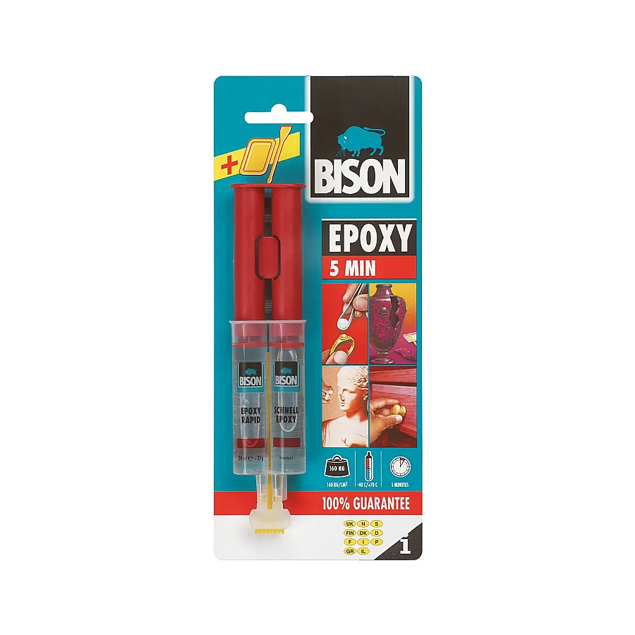 BİSON EPOXY RAPİD YAPIŞTIRICI 5 DAKİKA 24 ML - 1