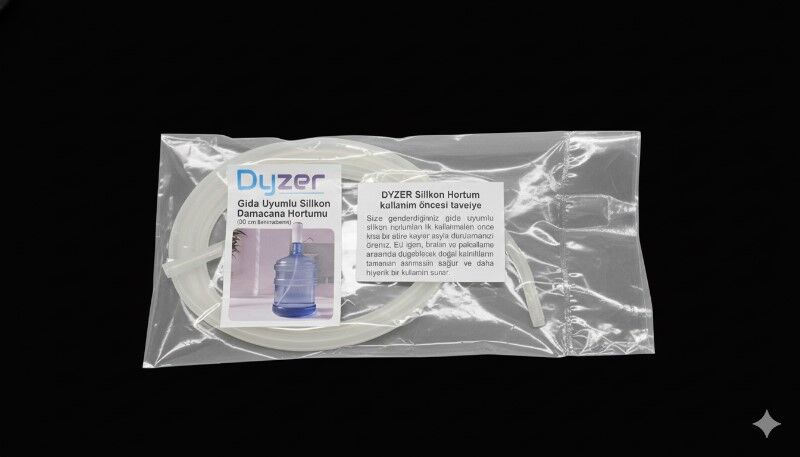 Dyzer Gıda Uyumlu Silikon Şarjlı Damacana Su Pompası Hortumu 55CM - 6x8 (Iç Çap: 6 Mm) (Dış Çap: 8 Mm) -BPA Içermez - 4