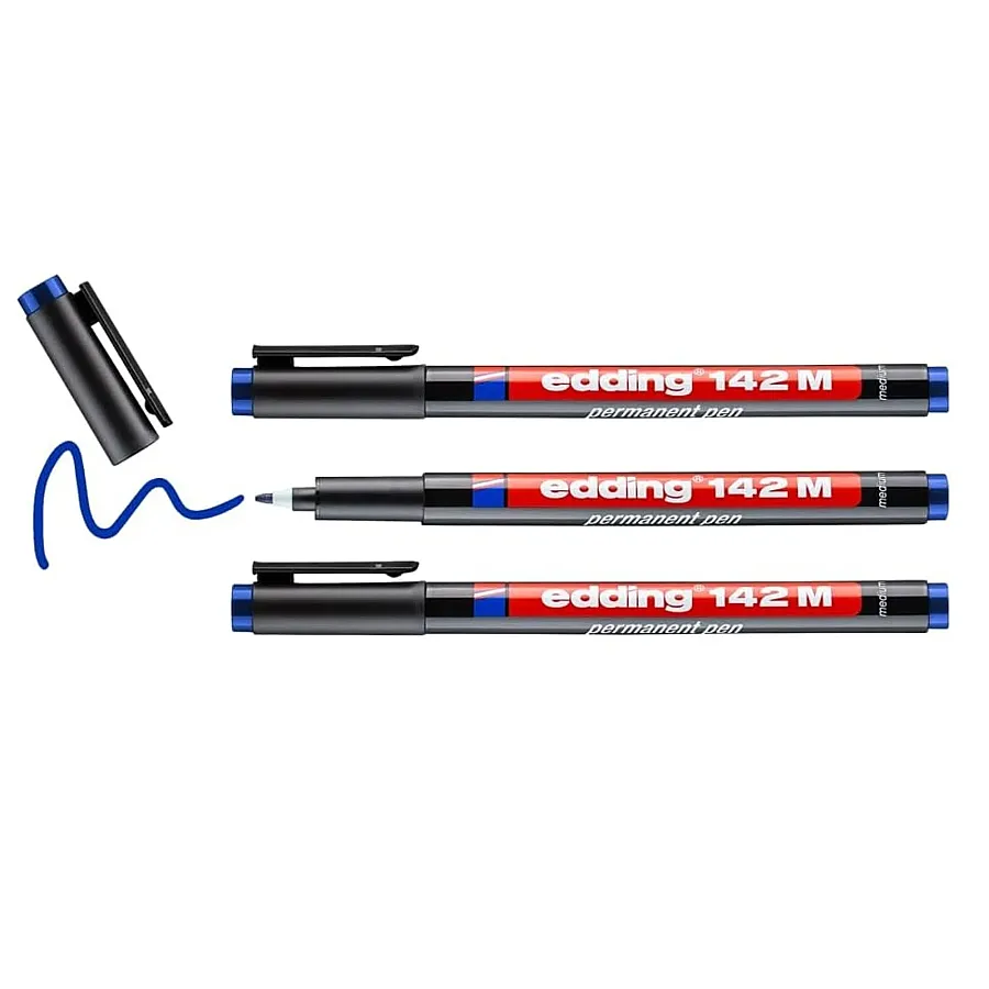 EDDİNG 142 M OHP ASETAT KALEMİ MAVİ - 2