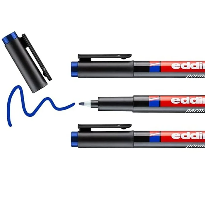 EDDİNG 142 M OHP ASETAT KALEMİ MAVİ - 4