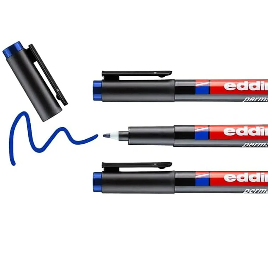 EDDİNG 142 M OHP ASETAT KALEMİ MAVİ - 4