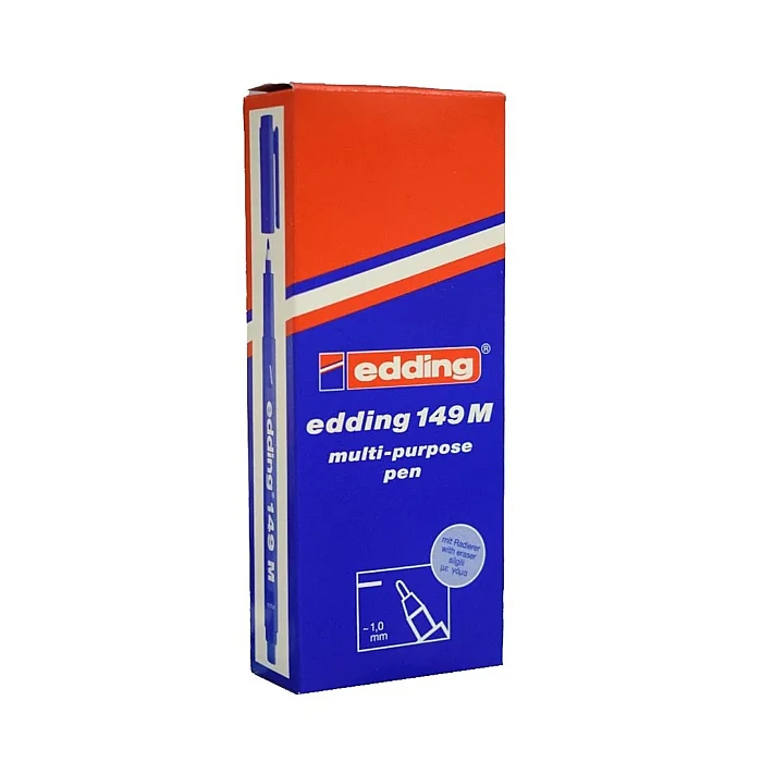 EDDİNG 149 M SİLGİLİ ASETAT KALEMİ MAVİ - 6