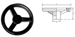 LEVEL - EDV2 SERİSİ Döküm Makina Çarkları (Siyah Boyalı)