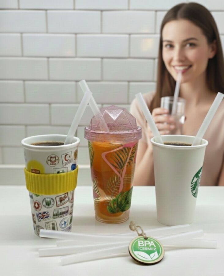 Gıda Sınıfı Silikon Yumuşak Pipet Seti - 4lü Paket - 1