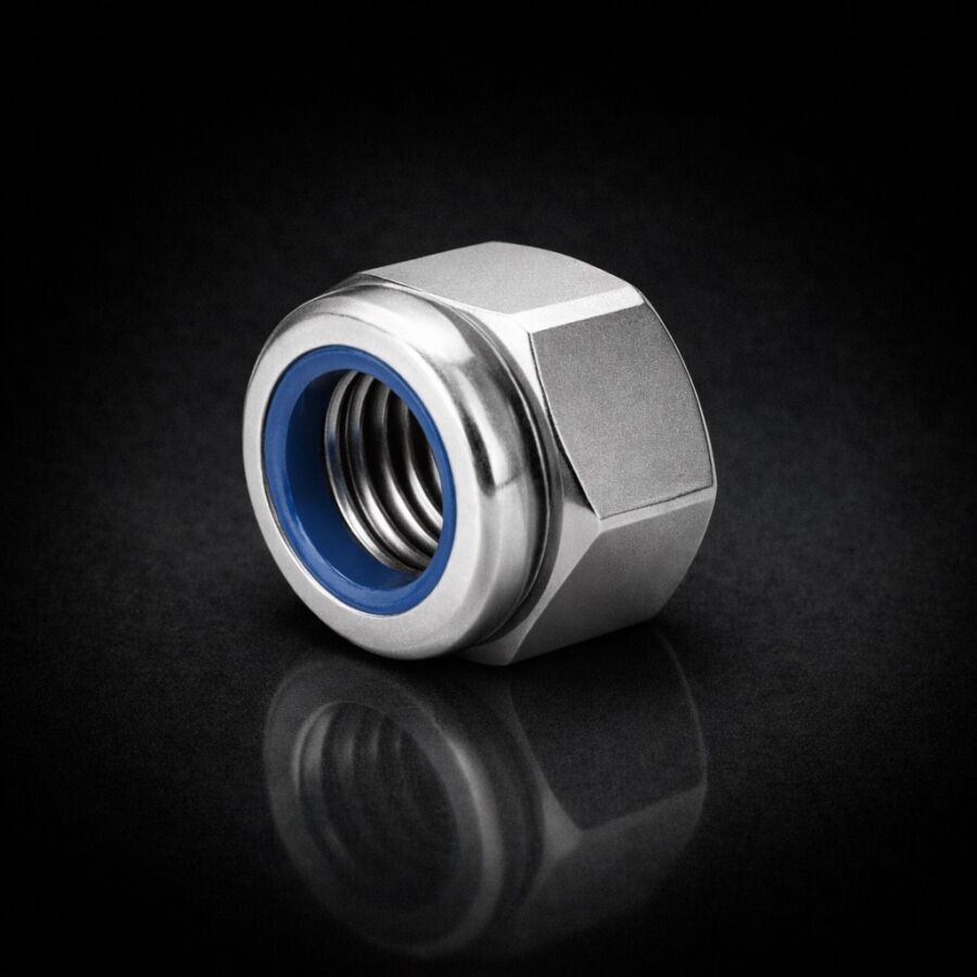 INOX FİBERLİ SOMUN DIN985 A2-304 - 1