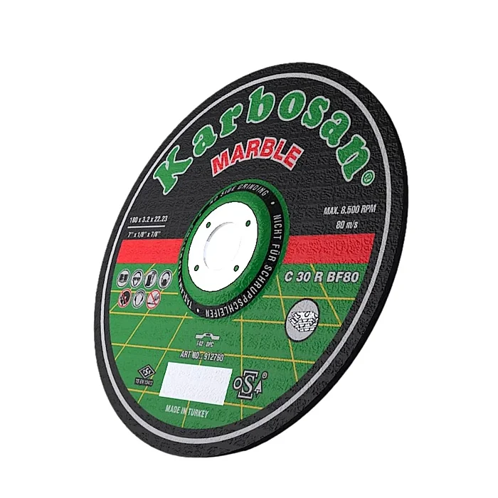 KARBOSAN SC BOMBELİ MERMER KESİCİ 180x3.2 - 2
