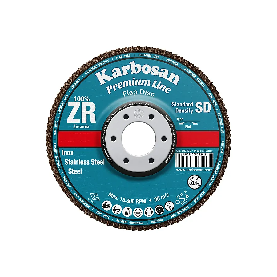 KARBOSAN ZİRKONYUM FLAP DİSK 115x22 - 1