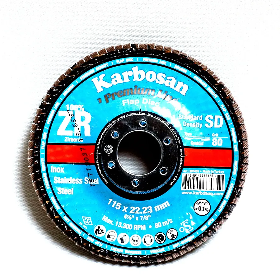 KARBOSAN ZİRKONYUM FLAP DİSK 115x22 - 2