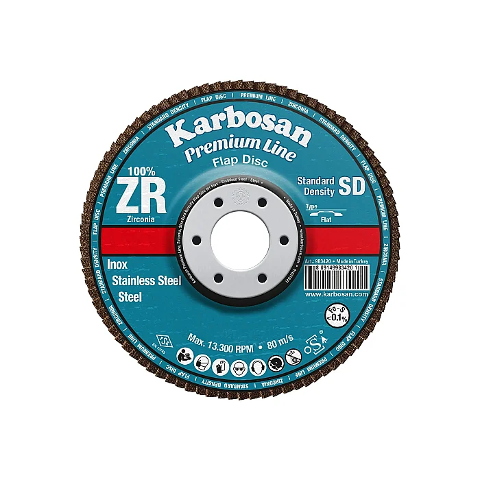 KARBOSAN ZİRKONYUM FLAP DİSK 180x22