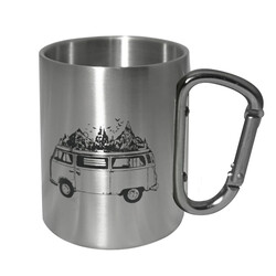  - ORCAMP KARABİNALI PASLANMAZ ÇELİK BARDAK (OUT1850)