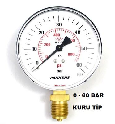 Çap 160 Alt Çıkış Kuru Tip Manometre