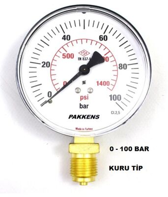 Çap 160 Alt Çıkış Kuru Tip Manometre