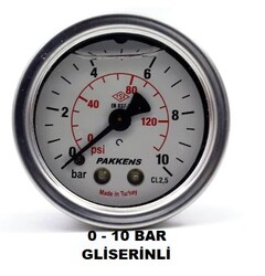 Çap 100 Arka Çıkış Pano Tipi Gliserinli Manometre - Thumbnail