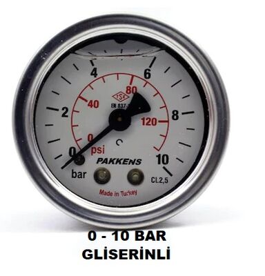 Çap 100 Arka Çıkış Pano Tipi Gliserinli Manometre