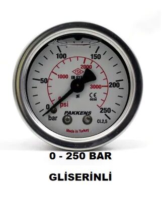 Çap 100 Arka Çıkış Pano Tipi Gliserinli Manometre