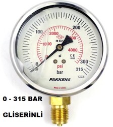 Çap 63 Alt Çıkış Gliserinli Manometre - Thumbnail