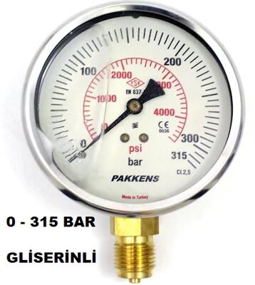 Çap 63 Alt Çıkış Gliserinli Manometre