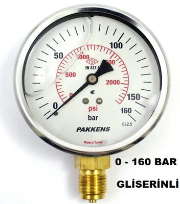 Çap 50 Alt Çıkış Gliserinli Manometre