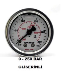 Çap 50 Arka Çıkış Pano Tip Gliserinli Manometre - Thumbnail