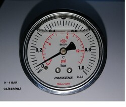 PAKKENS - Çap 63 Arka Çıkış Pano Tip Gliserinli Manometre