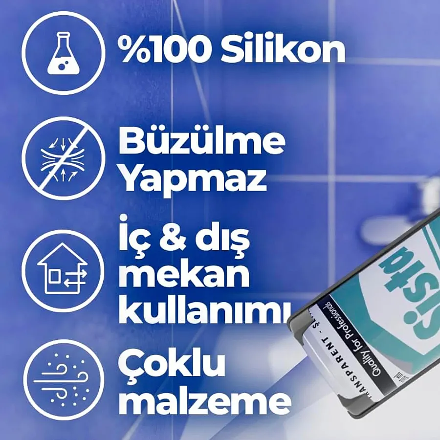 SİSTA SİLİKON 280 ML ŞEFFAF - 4